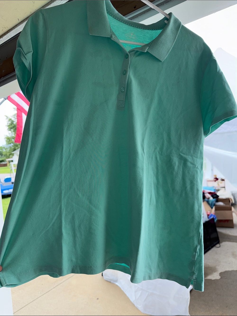 EUC ST. JOHNS BAY WOMENS LARGE & XL BUNDLE OF 8 SHORT SLEEVE POLO’S - Picture 6 of 9